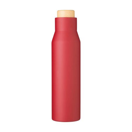 Botella Termo con Tapón Símil Bambú Personalizada | Goodie