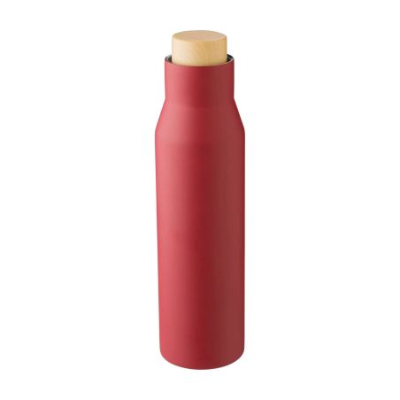 Botella Termo con Tapón Símil Bambú Personalizada | Goodie
