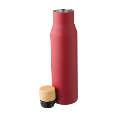 Botella Termo con Tapón Símil Bambú Personalizada | Goodie