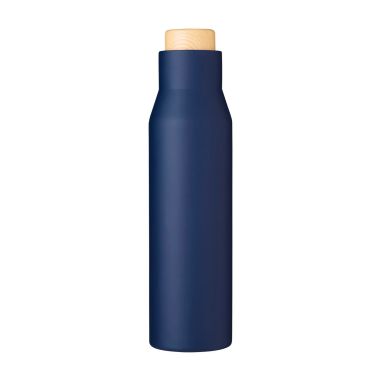 Botella Termo con Tapón Símil Bambú Personalizada | Goodie