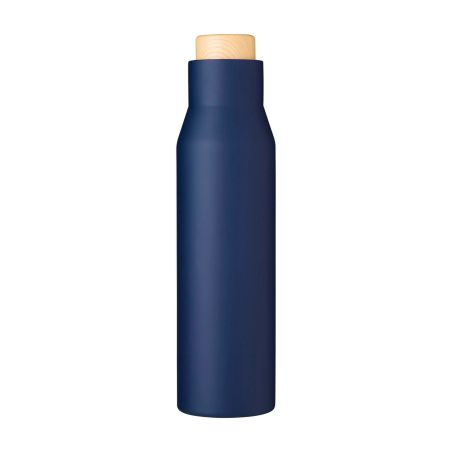 Botella Termo con Tapón Símil Bambú Personalizada | Goodie