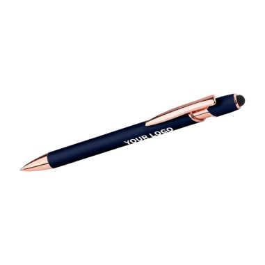 Bolígrafo aluminio oro rosa puntero táctil | Goodie