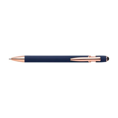 Bolígrafo aluminio oro rosa puntero táctil | Goodie
