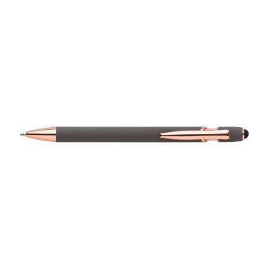 Bolígrafo aluminio oro rosa puntero táctil | Goodie