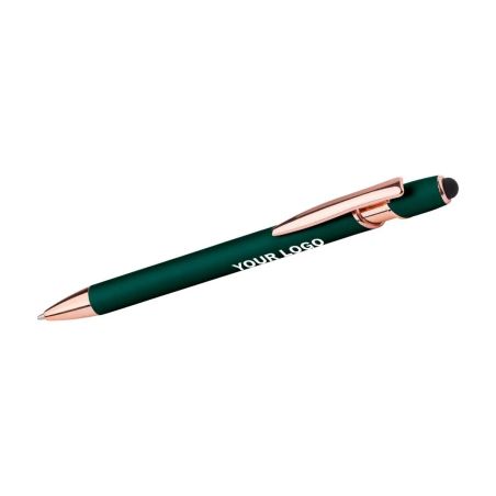 Bolígrafo aluminio oro rosa puntero táctil | Goodie