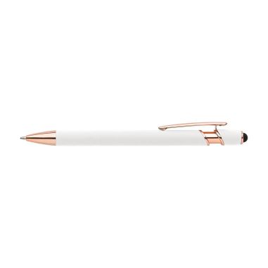 Bolígrafo aluminio oro rosa puntero táctil | Goodie