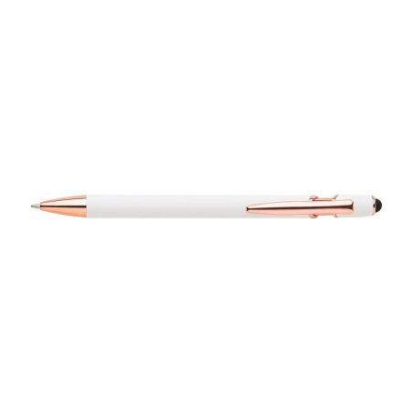 Bolígrafo aluminio oro rosa puntero táctil | Goodie