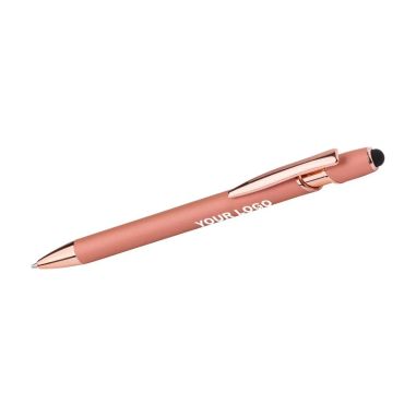 Bolígrafo aluminio oro rosa puntero táctil | Goodie