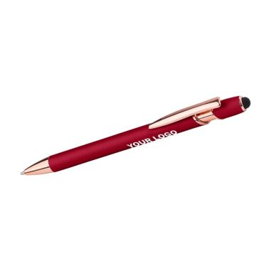 Bolígrafo aluminio oro rosa puntero táctil | Goodie