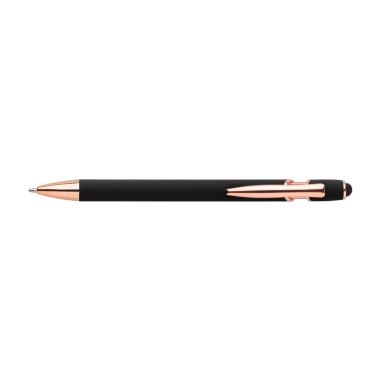 Bolígrafo aluminio oro rosa puntero táctil | Goodie