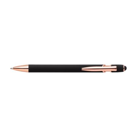 Bolígrafo aluminio oro rosa puntero táctil | Goodie