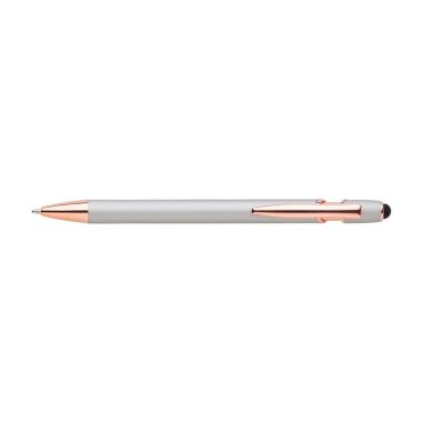 Bolígrafo aluminio oro rosa puntero táctil | Goodie