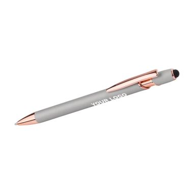 Bolígrafo aluminio oro rosa puntero táctil | Goodie