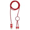 Cable 5 en 1 de aluminio y plástico reciclado de 150 cm para sincronización de datos y carga rápida de 27 W Personalizado 612442 - Imagen 15