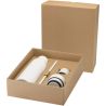 Botella de 650 ml de acero inoxidable reciclado con certificado RCS de doble pared con 3 tapas - Imagen 1