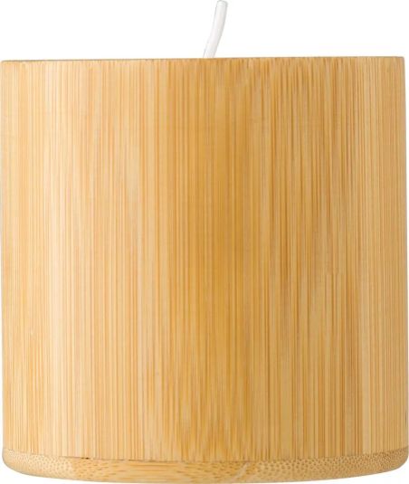 Vela de bambú cera vegetal 30h personalizada | Goodie