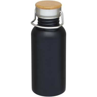 Botella acero inoxidable 550 ml tapa bambú con logo | Goodie
