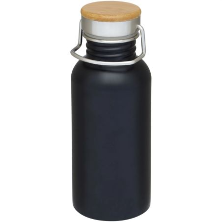 Botella acero inoxidable 550 ml tapa bambú con logo | Goodie