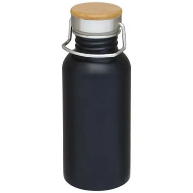 Botella acero inoxidable 550 ml tapa bambú con logo | Goodie