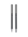 Set de bolígrafo y rollerball de aluminio reciclado (tinta negra) Personalizado - Imagen 23