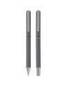Set de bolígrafo y rollerball de aluminio reciclado (tinta negra) Personalizado - Imagen 24