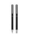 Set de bolígrafo y rollerball de aluminio reciclado (tinta negra) Personalizado - Imagen 31