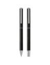 Set de bolígrafo y rollerball de aluminio reciclado (tinta negra) Personalizado - Imagen 32