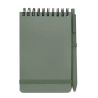 Libreta de tapa dura A6 de plástico procedente del océano con bolígrafo Thalaasa (tinta negra) Personalizada 6107902 - Imagen 17