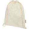 Bolsa con cordón de algodón reciclado GRS de 140 g/m² Personalizada 6120735 - Imagen 16