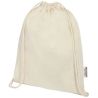 Bolsa con cordón de algodón reciclado GRS de 140 g/m² Personalizada 6120735 - Imagen 17