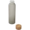 Botella de 500 ml de vidrio sodocálcico mate con tapa de bambú - Imagen 20