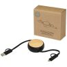 Cable retráctil 5 en 1 de plástico reciclado de 100 cm para sincronización de datos y carga rápida de 45 W Personalizada 6124419 - Imagen 17