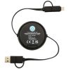 Cable retráctil 5 en 1 de plástico reciclado de 100 cm para sincronización de datos y carga rápida de 45 W Personalizada 6124419 - Imagen 21