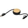 Cable retráctil 5 en 1 de plástico reciclado de 100 cm para sincronización de datos y carga rápida de 45 W Personalizada 6124419 - Imagen 22