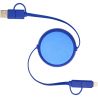 Cable retráctil 5 en 1 de 100 cm de plástico reciclado y aluminio para sincronización de datos y carga rápida de 45 W Personaliz - Imagen 19