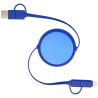 Cable retráctil 5 en 1 de 100 cm de plástico reciclado y aluminio para sincronización de datos y carga rápida de 45 W Personaliz - Imagen 20