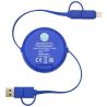 Cable retráctil 5 en 1 de 100 cm de plástico reciclado y aluminio para sincronización de datos y carga rápida de 45 W Personaliz - Imagen 22