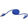 Cable retráctil 5 en 1 de 100 cm de plástico reciclado y aluminio para sincronización de datos y carga rápida de 45 W Personaliz - Imagen 23