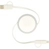 Cable retráctil 5 en 1 de 100 cm de plástico reciclado y aluminio para sincronización de datos y carga rápida de 45 W Personaliz - Imagen 31