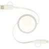 Cable retráctil 5 en 1 de 100 cm de plástico reciclado y aluminio para sincronización de datos y carga rápida de 45 W Personaliz - Imagen 32
