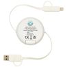 Cable retráctil 5 en 1 de 100 cm de plástico reciclado y aluminio para sincronización de datos y carga rápida de 45 W Personaliz - Imagen 34