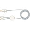 Cable 5 en 1 de aluminio y plástico reciclado de 150 cm para sincronización de datos y carga rápida de 27 W Personalizado 612442 - Imagen 36