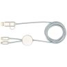 Cable 5 en 1 de aluminio y plástico reciclado de 150 cm para sincronización de datos y carga rápida de 27 W Personalizado 612442 - Imagen 37