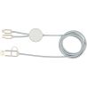 Cable 5 en 1 de aluminio y plástico reciclado de 150 cm para sincronización de datos y carga rápida de 27 W Personalizado 612442 - Imagen 38