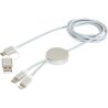 Cable 5 en 1 de aluminio y plástico reciclado de 150 cm para sincronización de datos y carga rápida de 27 W Personalizado 612442 - Imagen 42
