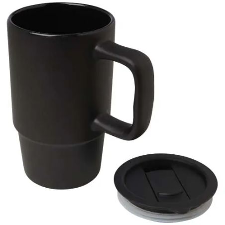 Taza Cerámica 450 ml con Tapa Personalizada | Goodie