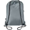 Bolsa con cordón Oriole de RPET con bolsillo frontal con cremallera, 5 l Personalizada 6130145 - Imagen 56