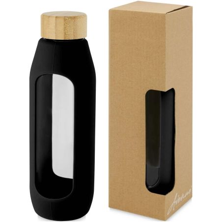 Botella vidrio borosilicato 600 ml agarre silicona | Goodie