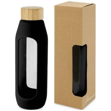 Botella vidrio borosilicato 600 ml agarre silicona | Goodie