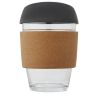 Vaso de vidrio borosilicato de 360 ml con agarre de corcho y tapa de silicona Personalizado 6100665 - Imagen 15